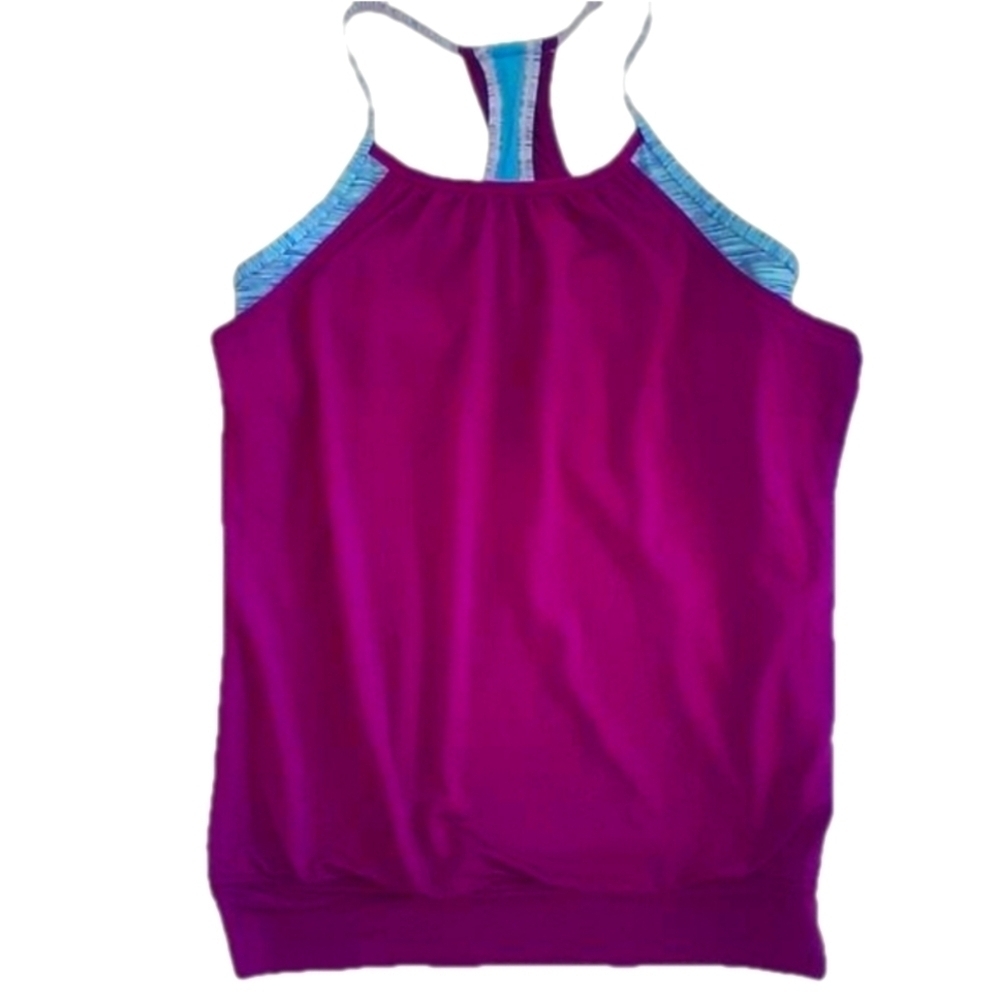 Ivivva by Lululemon Athletics thank top Double Dutch Racer Back Sz 14 NWOT